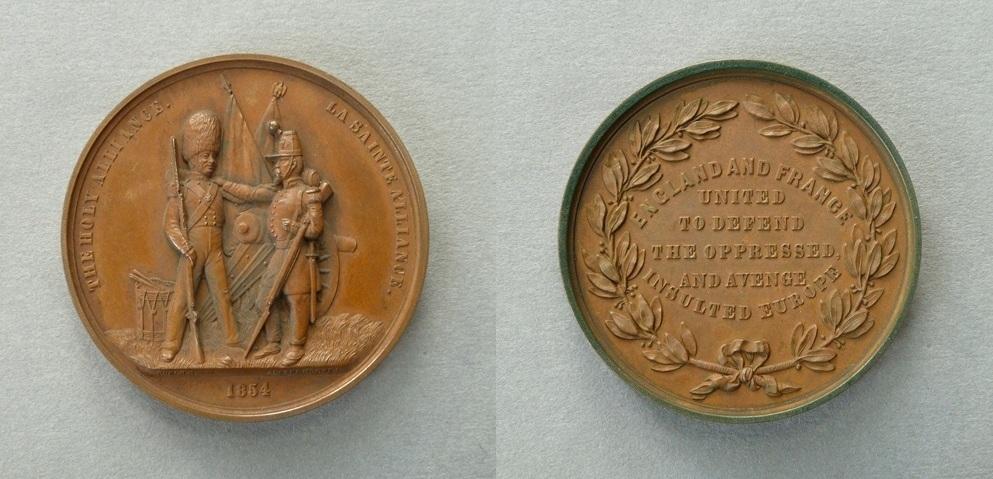 Medal commemorating the Anglo-French Alliance Medal commemorating the Anglo-French Alliance