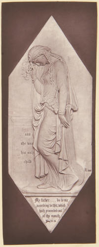 A bas-relief depicting Resignation: Albert Memorial Chapel, Windsor