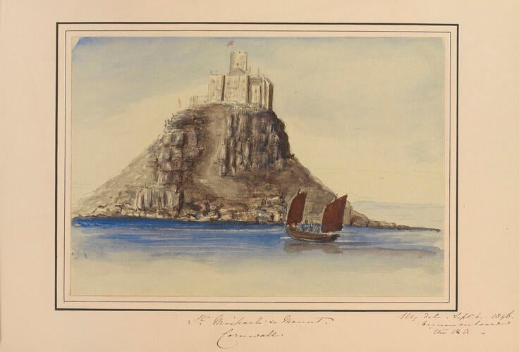 Master: Queen Victoria and Prince Albert's Album Vol. I.
Item: St. Michael's Mount. Cornwall