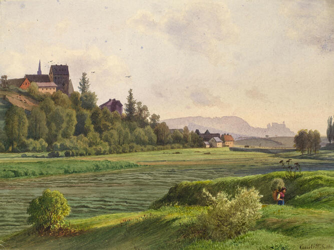 Mönchröden with a distant view of the Veste Coburg