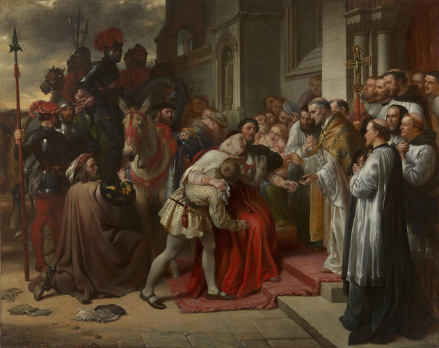 Cardinal Wolsey at the Gate of Leicester Abbey