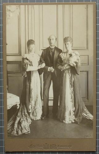 King Christian IX with Empress Maria Feodorovna and Queen Alexandra, 1906