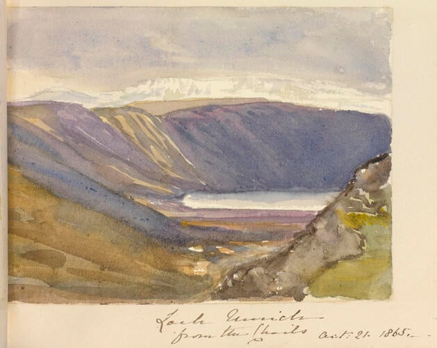 Master: SKETCHES FROM NATURE V. R. 1862 TO 1866
Item: Loch Muick from the Choils