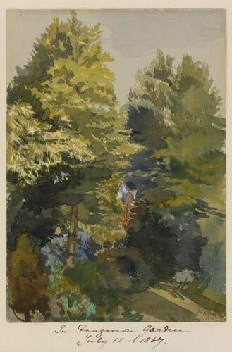 Master: SKETCHES FROM NATURE V. R. 1863 TO 1867
Item: In Frogmore Garden