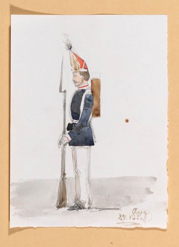 Master: Queen Victoria's Sketchbook 1855-1860
Item: A Prussian Guard Master: Queen Victoria's Sketchbook 1855-1860
Item: A Prussian Guard