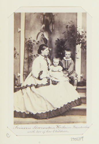 Princess Löwenstein Wertheim Freudenberg with two of her children Princess Löwenstein Wertheim Freudenberg with two of her children