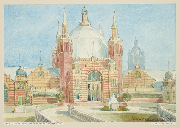 Grand Entrance, International Exhibition, Glasgow, 1888