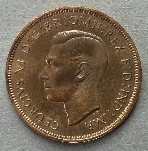 George VI Proof penny George VI Proof penny