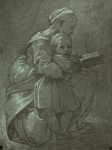 The Virgin reading with the Child