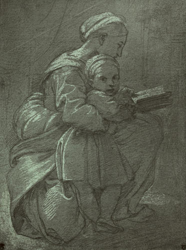 The Virgin reading with the Child The Virgin reading with the Child
