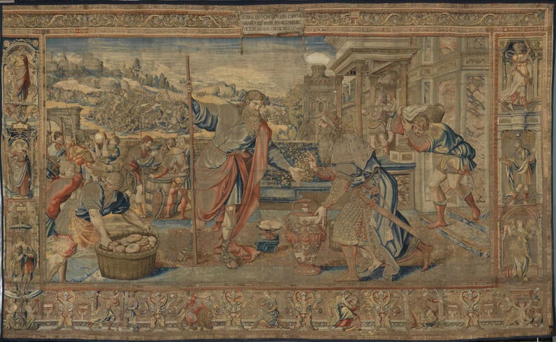 Master: The Story of Abraham Series
Item: Meeting of Abraham and Melchizedek, Genesis Ch. 14, v. 18-20 Master: The Story of Abraham Series
Item: Meeting of Abraham and Melchizedek, Genesis Ch. 14, v. 18-20
