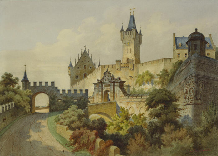 The Veste Coburg from the entrance