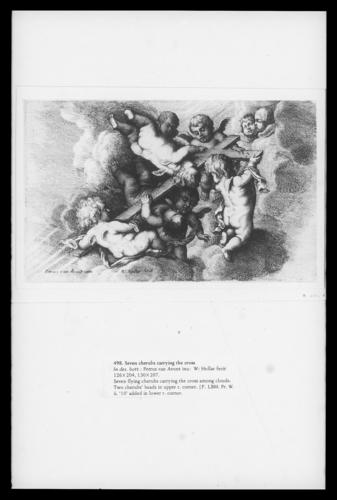 Seven cherubs carrying a cross Seven cherubs carrying a cross