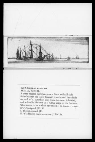Ships on a calm sea