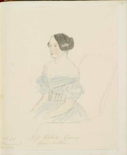 Master: H. R. H. THE PRINCESS VICTORIA ORIGINAL PORTRAITS VOL. 1
Item: Miss Victoire Conroy