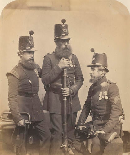 Three Soldiers of the Rifle Brigade