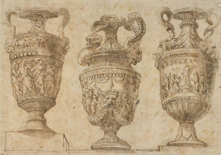 Three vases in the antique style Three vases in the antique style
