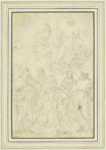 The Virgin and Child adored by Saints The Virgin and Child adored by Saints