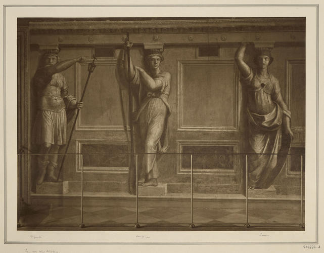 Master: Set of photographs of fictive herms and caryatids in the Stanza di Eliodoro
Item: Portion of the dado decoration in the Stanza di Eliodoro