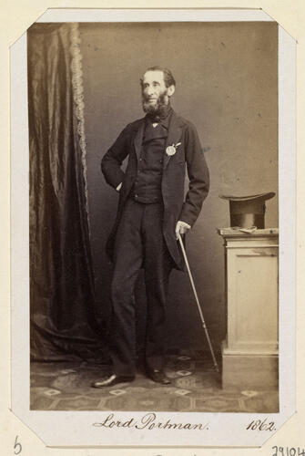 Lord Portman. 1862. [Royal Household Portraits. Volume 55. ]