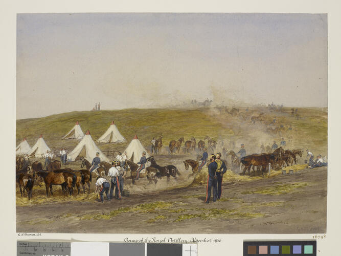 Royal Artillery Camp, Aldershot, 1856