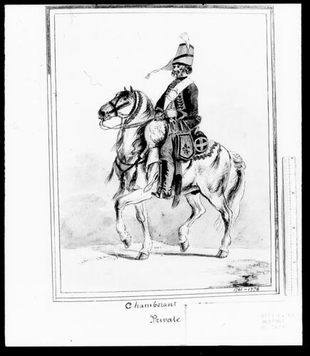 Trooper, Régiment de Cavallerie (Hussards Allemands Allemands de Chamborant), 1761-76