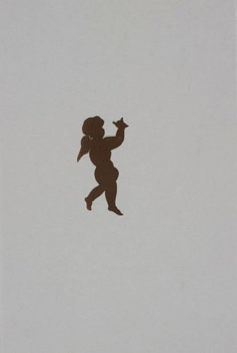 Master: A Book of cuttings made by Princess Elizabeth, daughter of George III, and by Theodore Tharp, and given by the Princess to Lady Banks
Item: Silhouette of a standing cherub