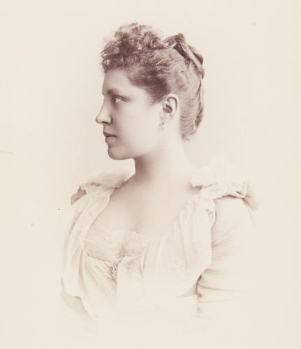Princess Fürstenberg, daughter of the Duke and Duchess of Sagan, 1890. [Album: Photographic Portraits vol. 6/64 1888-1893]