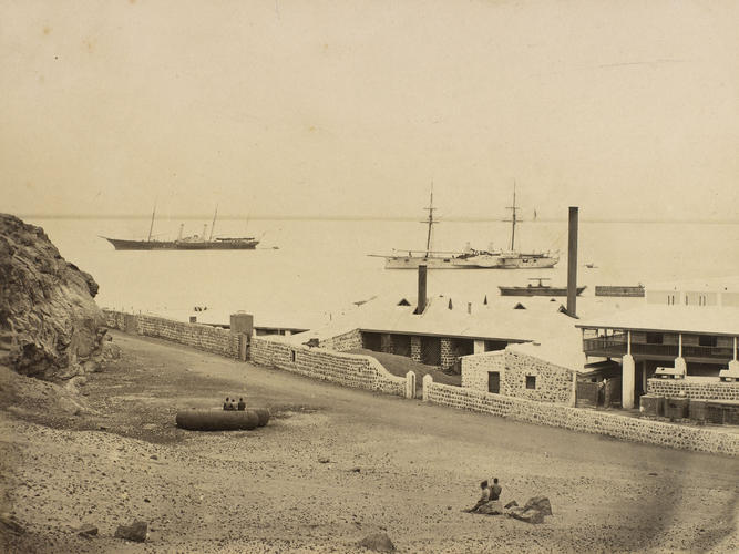 HMS Enchantress, Anchorage, Aden : Prince of Wales Tour of India 1875-6 HMS Enchantress, Anchorage, Aden : Prince of Wales Tour of India 1875-6