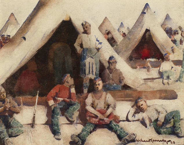 Afternoon in camp at Stirling Afternoon in camp at Stirling
