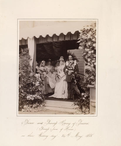 Prince Henry of Prussia and Princess Irene of Hesse on their wedding day, 24th May 1888 [in Portraits of Royal Children Vol. 36	1887-1888]