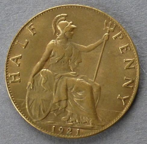 George V halfpenny George V halfpenny