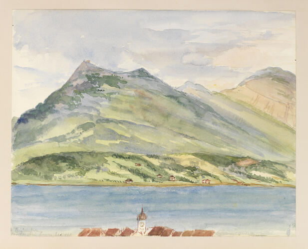 Master: SKETCHES BY QUEEN VICTORIA I
Item: [Rigi] from Pension Wallis - Lucerne