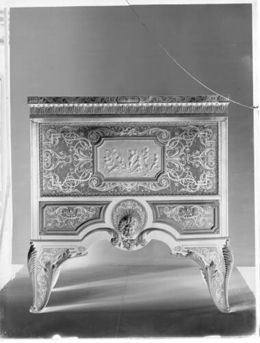 Glass plate negative of a Boulle Secretaire Glass plate negative of a Boulle Secretaire