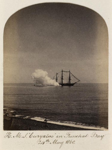 HMS Euryalus in Funchal Bay, 24 May 1860