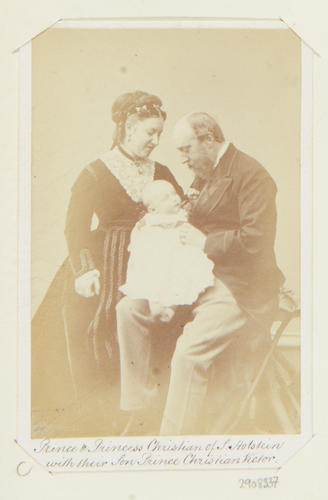 Prince and Princess Christian of Schleswig-Holstein, with their son Prince Christian Victor Prince and Princess Christian of Schleswig-Holstein, with their son Prince Christian Victor