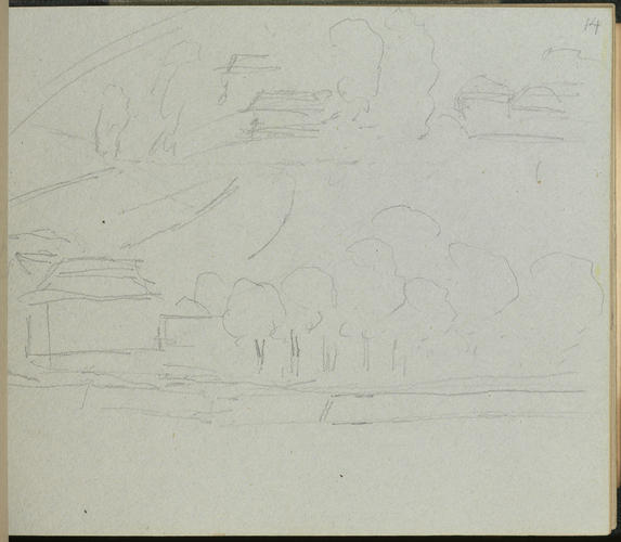 Master: SKETCHES FROM NATURE V. R. 1855 TO 1860
Item: A landscape with buildings Master: SKETCHES FROM NATURE V. R. 1855 TO 1860
Item: A landscape with buildings