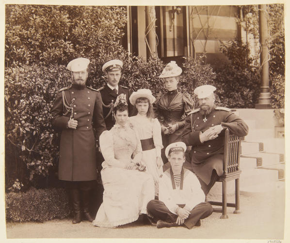 Group at Livadia, c. 1892. [Album: Photographic Portraits, vol. 7/65 1892-1898]