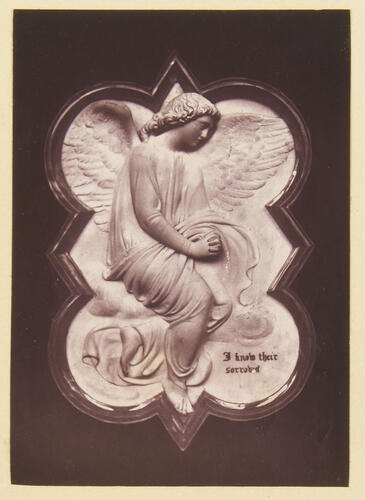 A bas-relief of an Angel Regarding the Sorrows of Men: Albert Memorial Chapel, Windsor