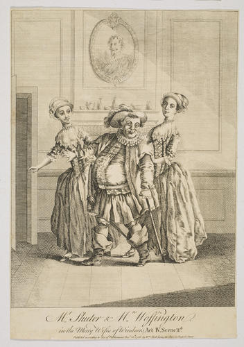 Edward Shuter with Mrs. Woffington in the Merry Wives of Windsor