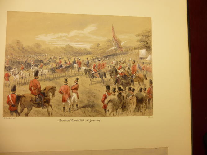 Review of the Household Troops held before the Viceroy of Egypt in Windsor Great Park, 26 June 1869