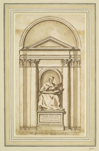 A design for the tomb of a bishop A design for the tomb of a bishop
