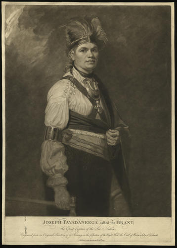 Joseph Tayadaneega, called the Brant. The Great captain of the Six Nations