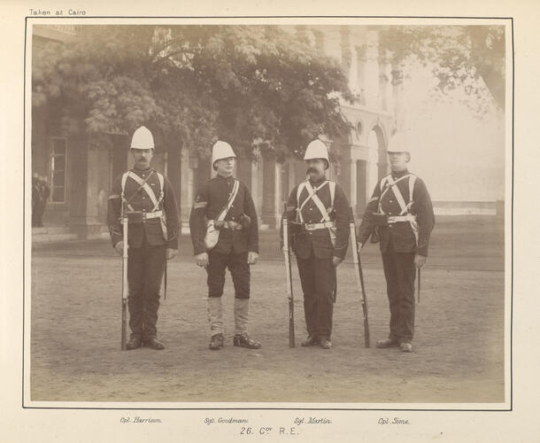 Soldiers from the Royal Engineers who served in the Anglo-Egyptian War
