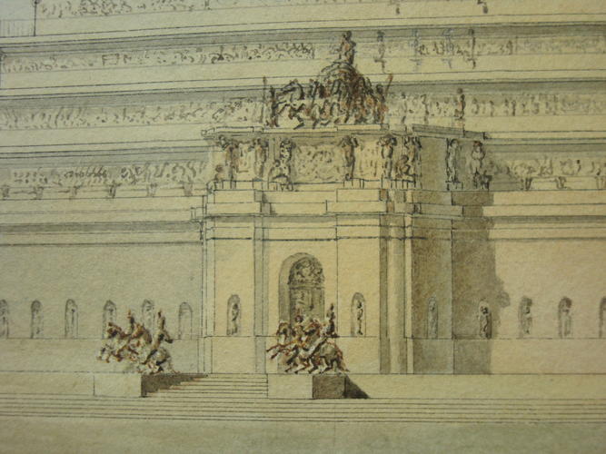 A design for a pyramid commemorating the Napoleonic Wars