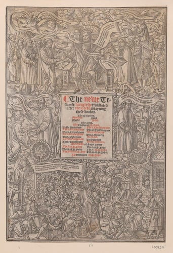 [Henry VIII, King of England from the fontispiece of the Great Bible]