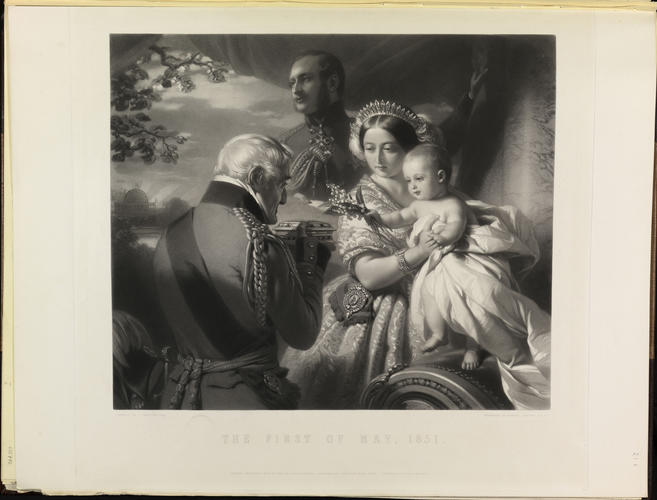 [Queen Victoria, Prince Albert, the Duke of Wellington and Prince Arthur as an Infant]