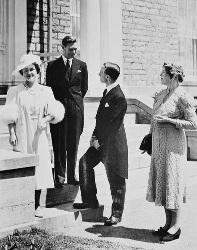 King George VI and Queen Elizabeth with Lord and Lady Tweedsmuir