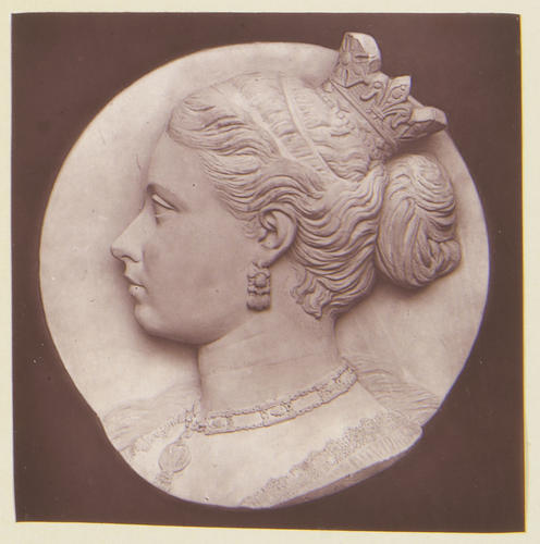 Medallion portrait of HRH The Crown Princess of Germany: Albert Memorial Chapel, Windsor