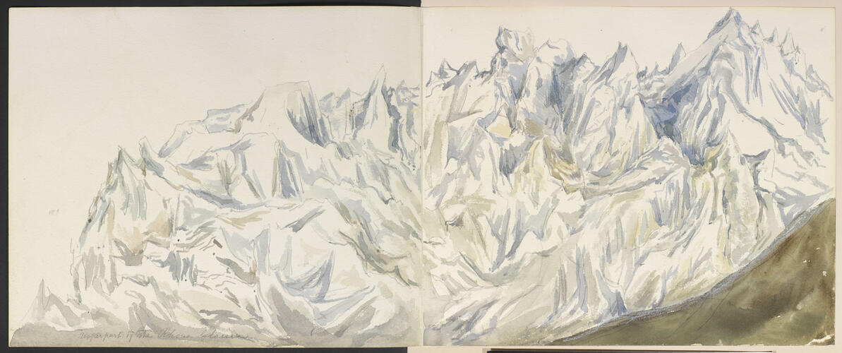 Master: SKETCHES BY QUEEN VICTORIA I
Item: Upper part of the Rhone Glacier